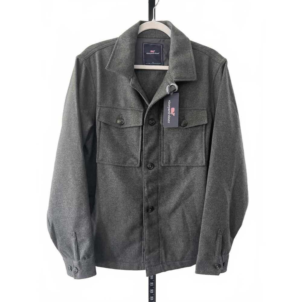 Vineyard Vines Classic Fit Wool Blend Shirt Jacket